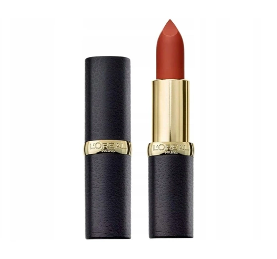 Kliknij na zdjęcie, aby je powiększyć LOREAL COLOR RICHE MATTE MATTER LIPPENSTIFT 655 COPPER CLUTCH