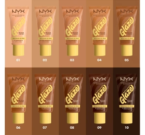 NYX Professional Makeup Buttermelt Glaze Creme-Foundation mit SPF30 08 Nutmeg Butta 30 ml