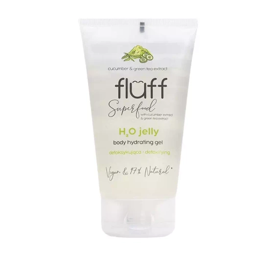 Kliknij na zdjęcie, aby je powiększyć FLUFF SUPERFOOD H2O DETOX-GELWASSER GURKE UND GRÜNTEE 150ML