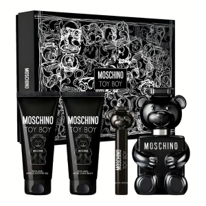 Moschino Toy Boy Eau de Parfum Spray 100 ml + 10 ml + Aftershave-Balsam 100 ml + Duschgel 100 ml