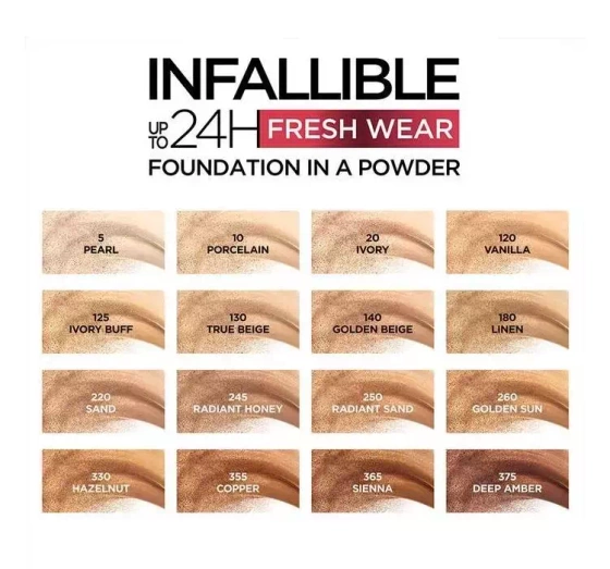 LOREAL INFAILLIBLE 24H FRESH WEAR PUDER-FOUNDATION 130 9G