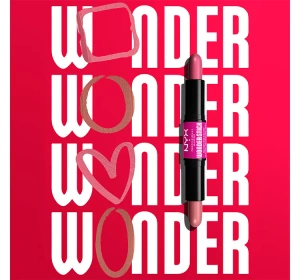 NYX Professional Makeup Wonder Stick doppelseitiges Stift-Rouge 01 Light Peach + Baby Pink 2 x4 g