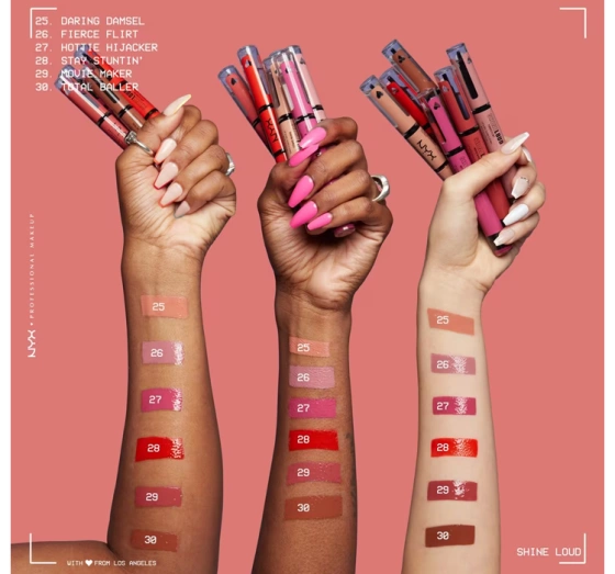 Kliknij na zdjęcie, aby je powiększyć NYX Professional Makeup Shine Loud Flüssiger Lippenstift 29 Movie Maker 6,8 ml