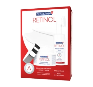 Novaclear Retinol Dermokosmetik-Set für die Gesichtspflege Creme-Nachtmaske 50 ml + Gesichtsreinigungsschaum 100 ml