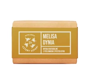 MYDLARNIA CZTERY SZPAKI MELISSE KÜRBIS NATÜRLICHE SEIFE MIT PEELING 110G