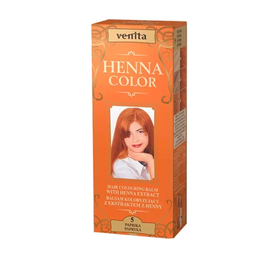 Venita Henna Color Farbpflegespülung mit Henna-Extrakt 5 Paprika 75 ml