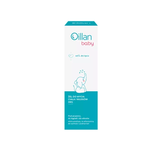 OILLAN BABY GEL 3IN1 ZUM BADEN, KÖRPER UND HAARWASCHEN 200ML