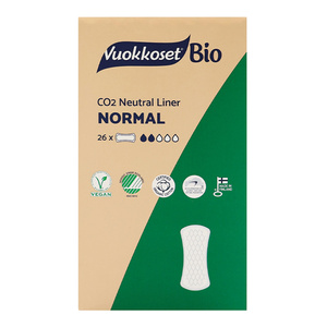Vuokkoset Bio Normal – ökologische Slipeinlagen, 26 Stück