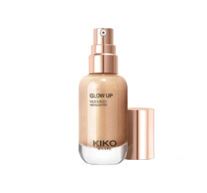 KIKO Milano Glow Up Flüssiger Highlighter mit Metallic-Effekt 01 Champagne 30 ml