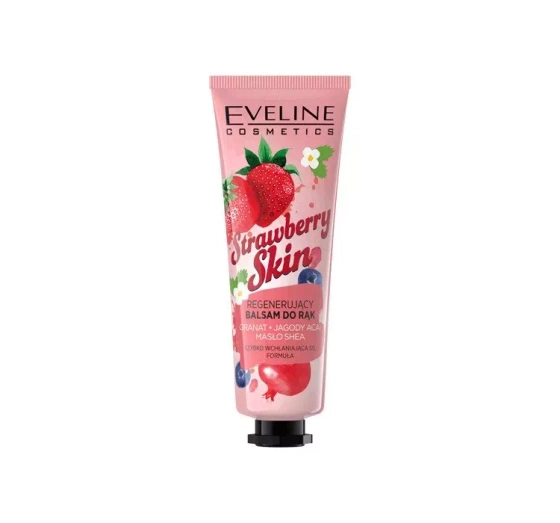 Kliknij na zdjęcie, aby je powiększyć EVELINE STRAWBERRY REGENERIERENDE HANDLOTION 50 ML