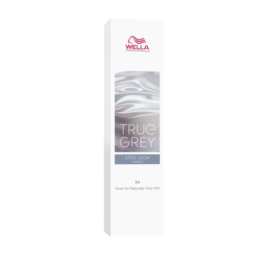 Kliknij na zdjęcie, aby je powiększyć WELLA PROFESSIONALS TRUE GREY TONER FÜR GRAUES HAAR STEEL GLOW MEDIUM 60ML