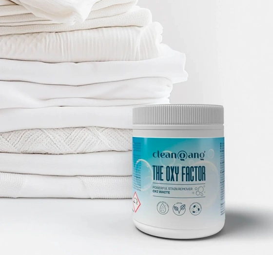 Cleangang The OXY-Factor Fleckenentferner in Pulverform für weiße Wäsche, 500 g